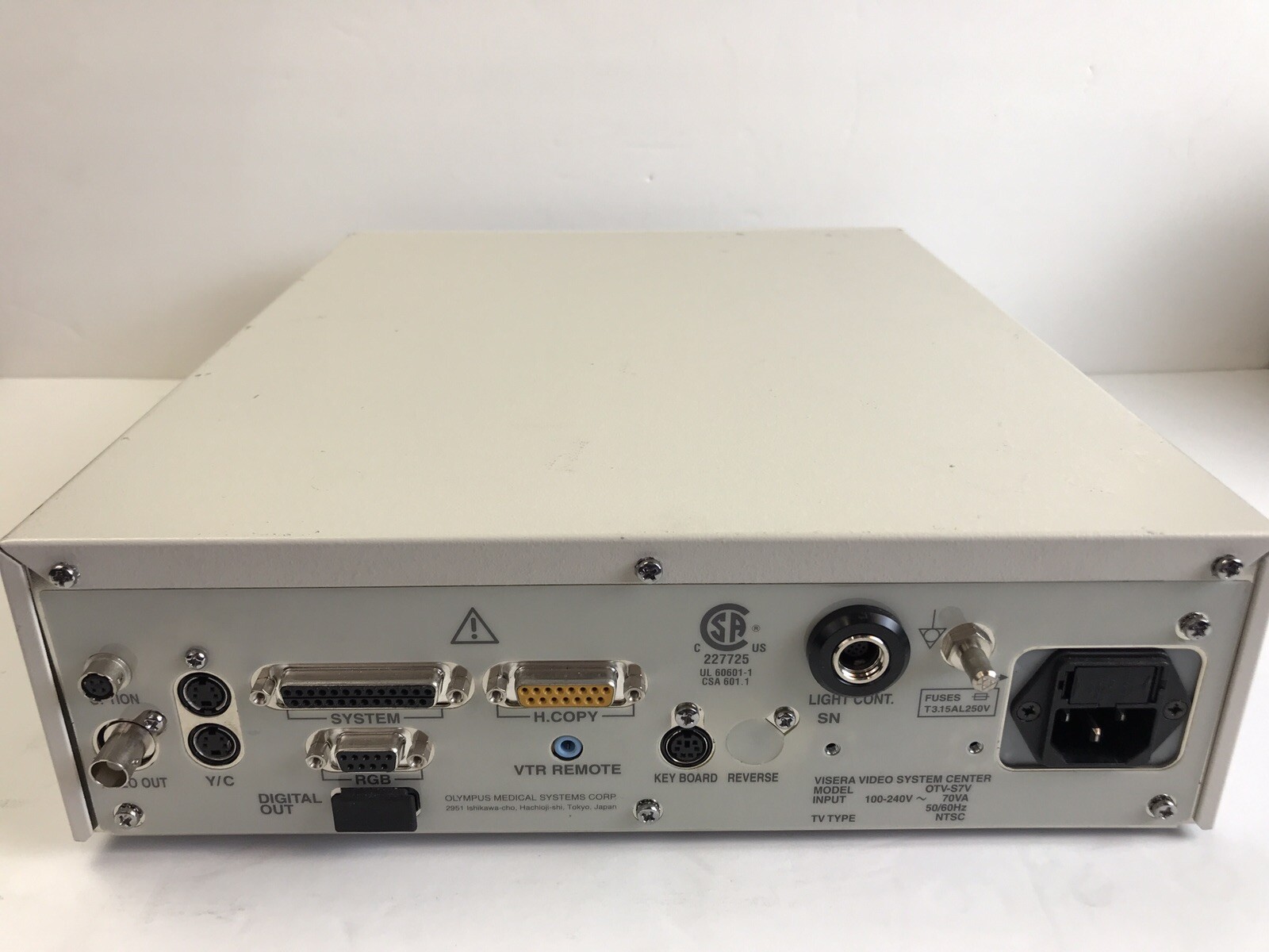 Olympus Visera Digital Processor Endoscopy Camera Control Console Unit OTV-S7
