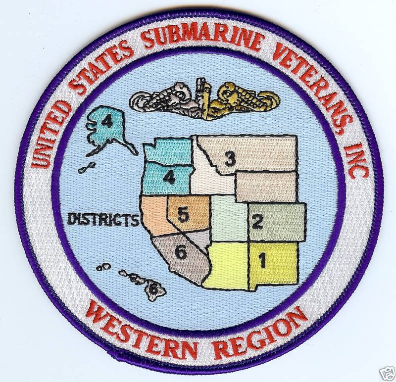 USSVI Western Region with Districts - Sub Vets - c6929 PRICE REDUCED 50%