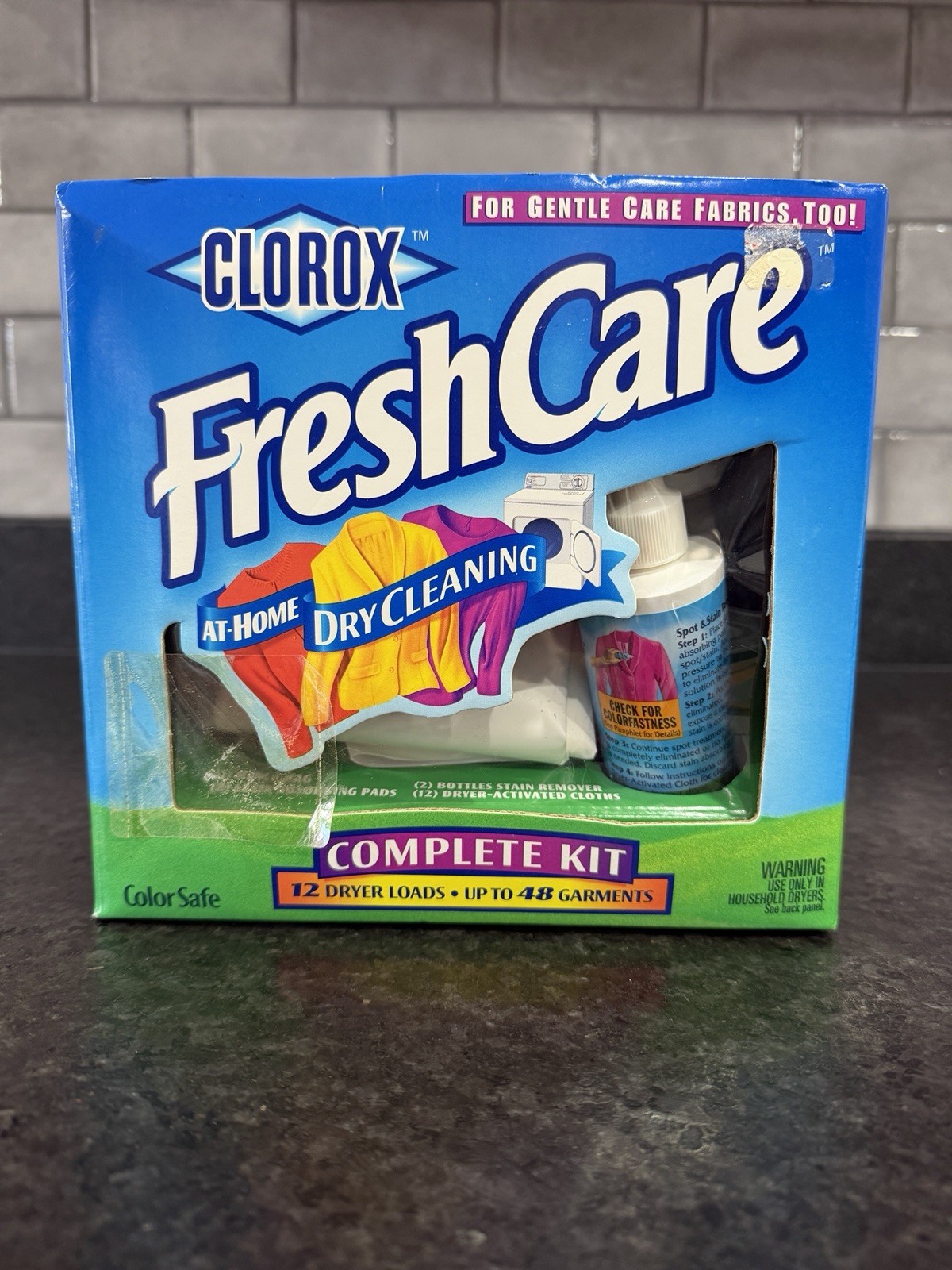 Clorox FreshCare At-Home Dry Cleaning Kit – 12 Loads/48 Garments – New Old Stock