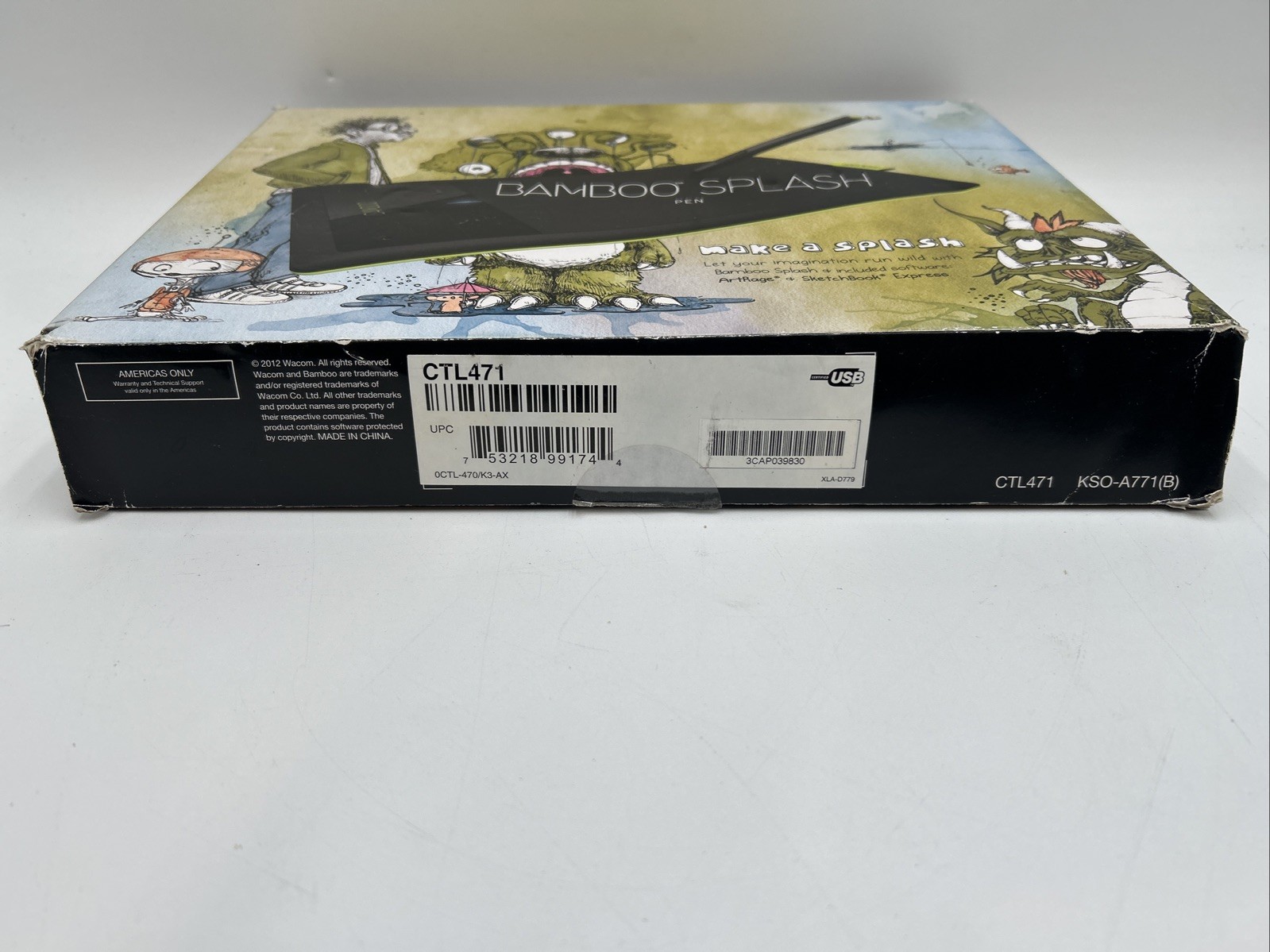 Bamboo Splash Pen Drawing Tablet Windows Mac Sketchbook Express Open Box