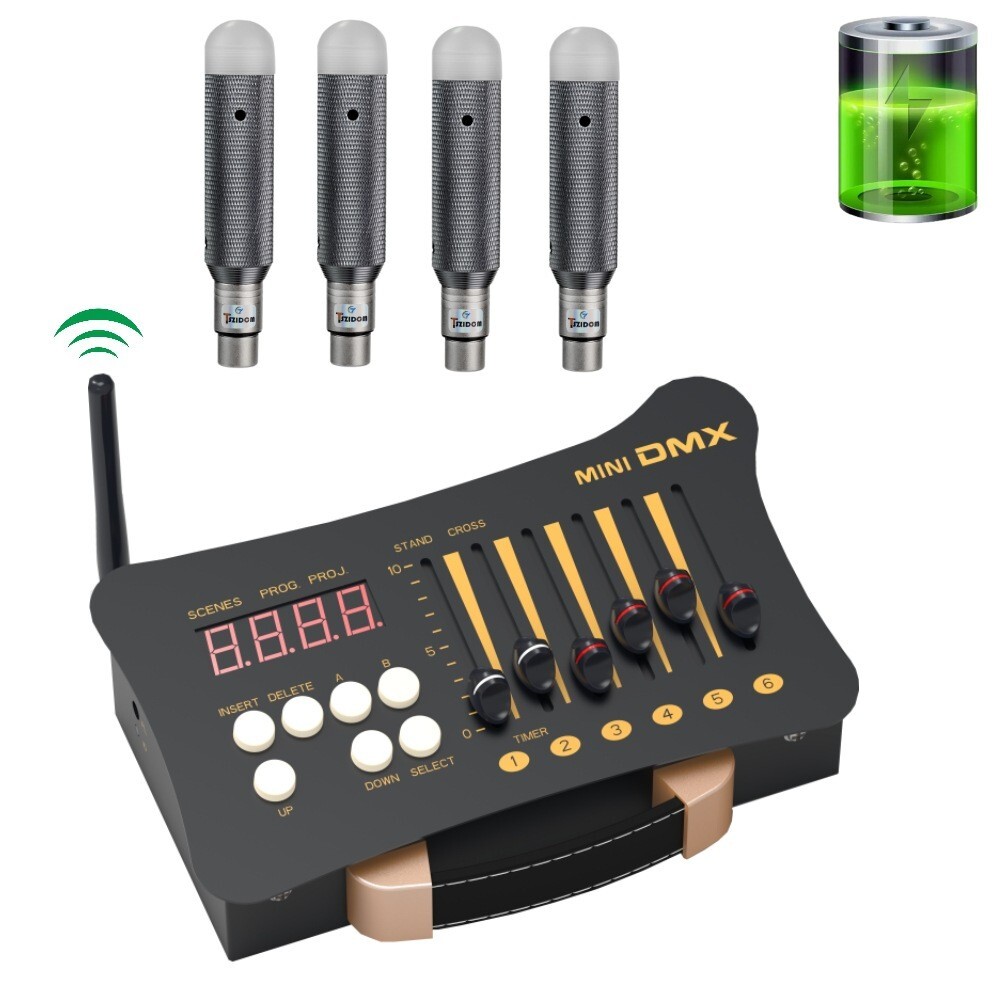New Mini Operator Stage Light DMX Controller Wireless/Wired Lighting Console