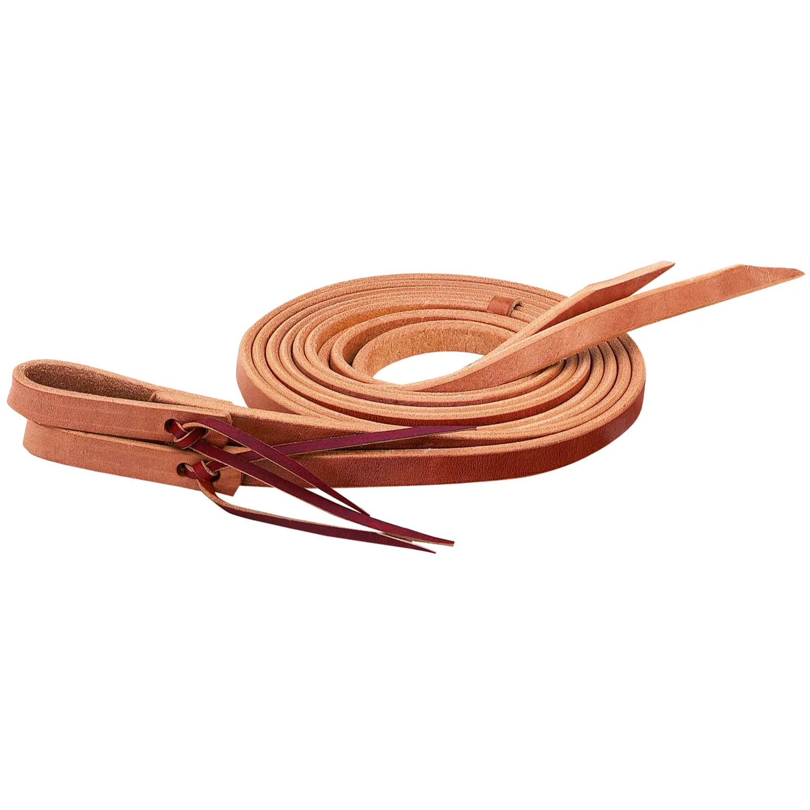 Weaver Leather Russet Split Reins - 1/2” x 7' - Hermann Oak Harness Leather