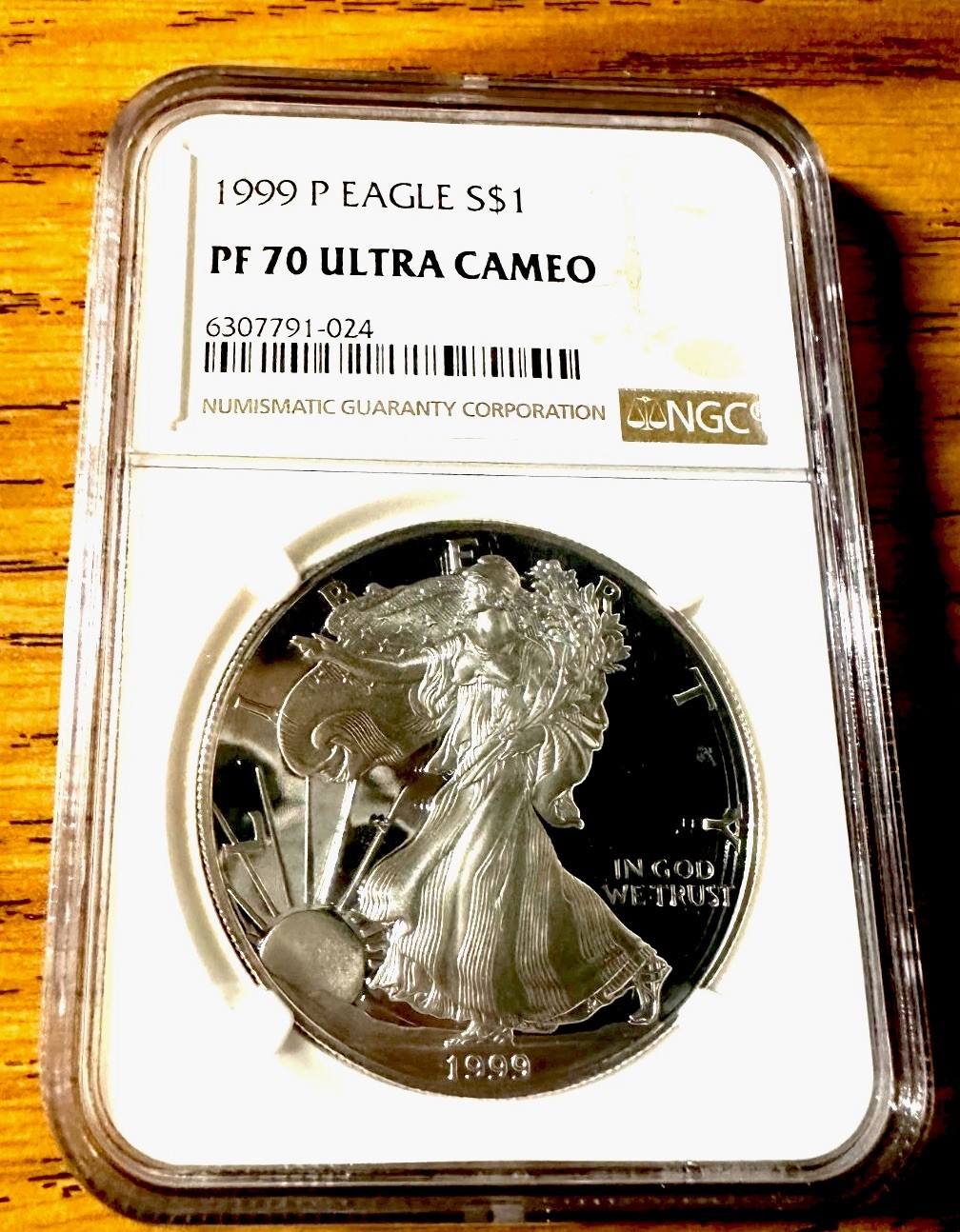 1999 P American Silver Eagle NGC PF 70 Ultra Cameo