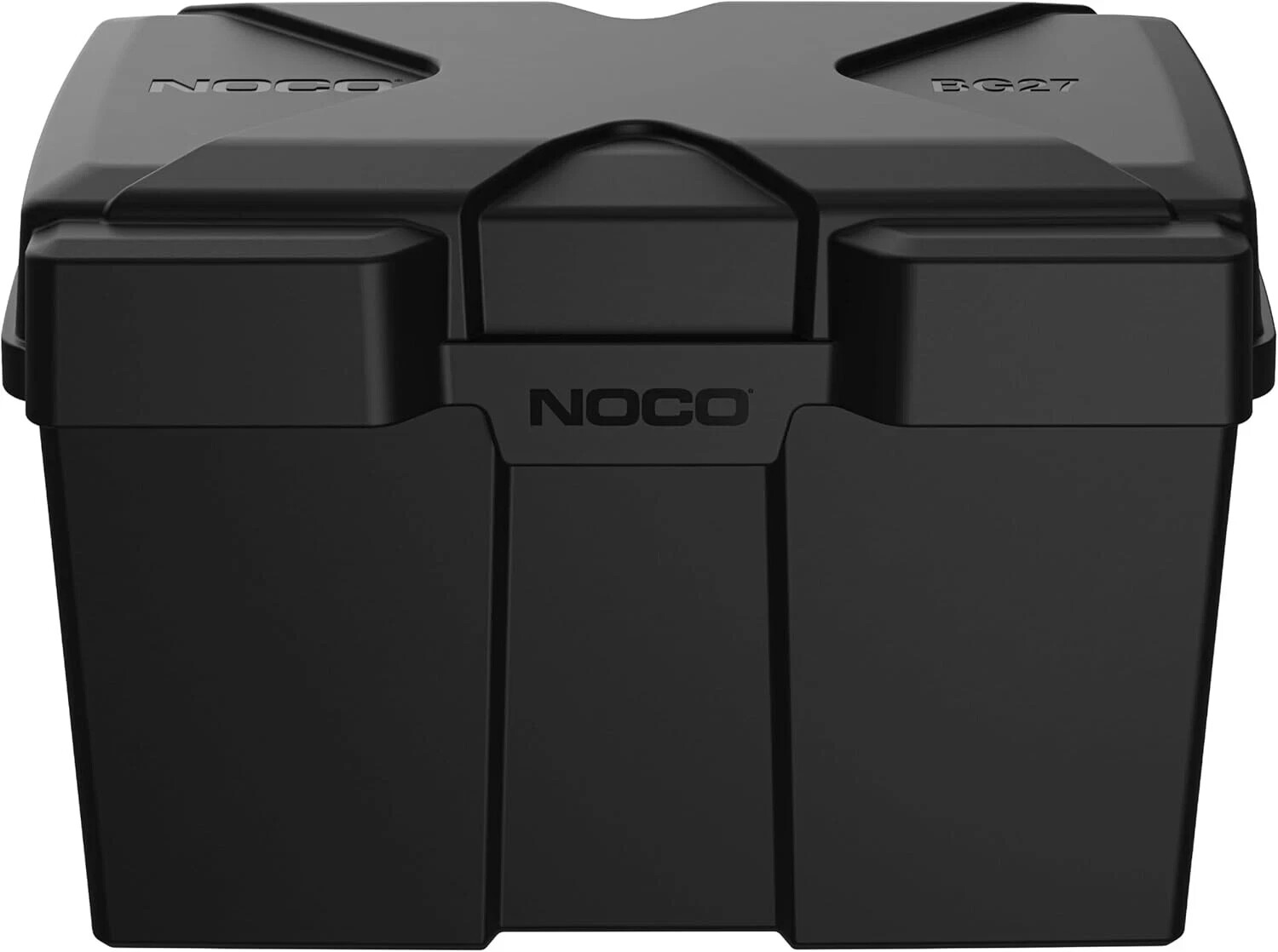 Snap-Top BG27 Battery Box Group 27 Marine Car RV Boat 12V Battery Box, Black