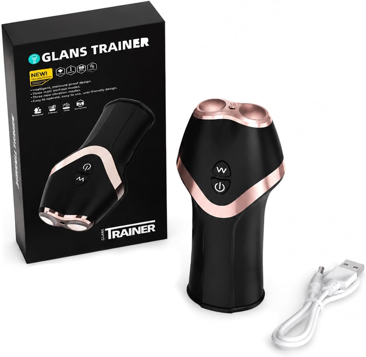 FirmFlow Pro Men's Core Trainer – 12-Mode Private Performance Routine Device