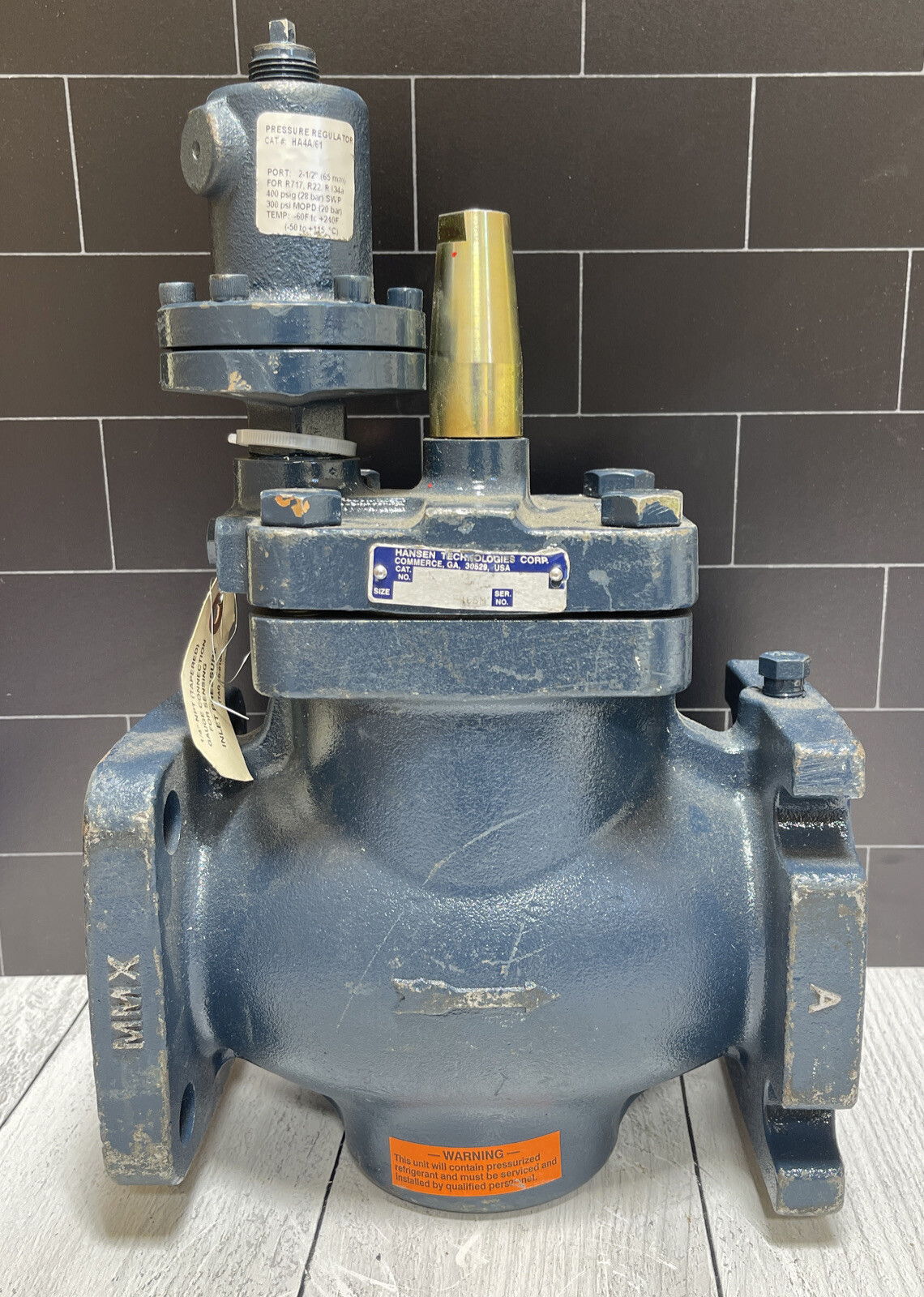 Hansen HA4A/61, 2-1/2" (65mm) Pressure Regulator Range A