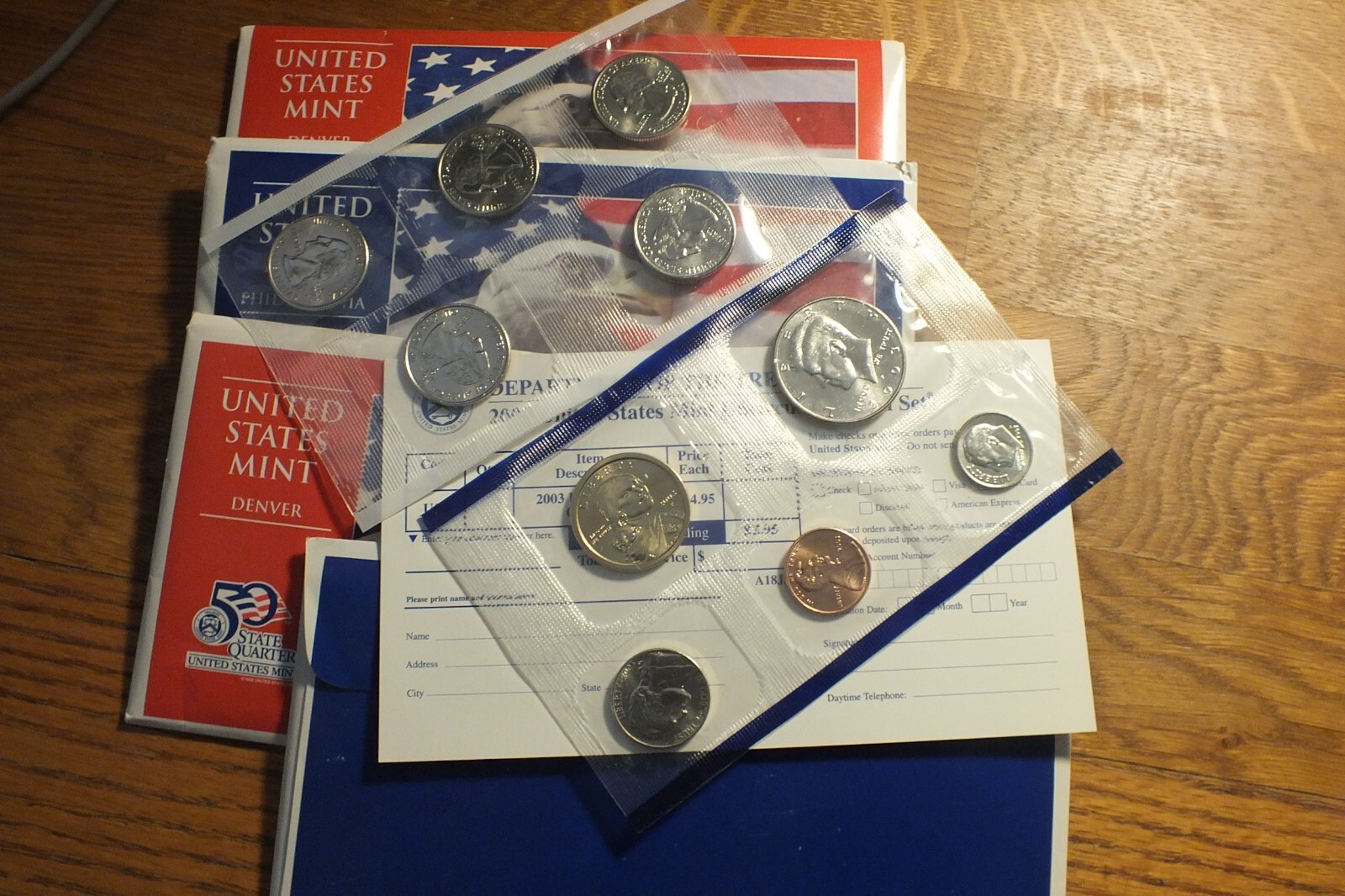 2 - 2003 Uncirculated US Mint Sets, Phila and Denver