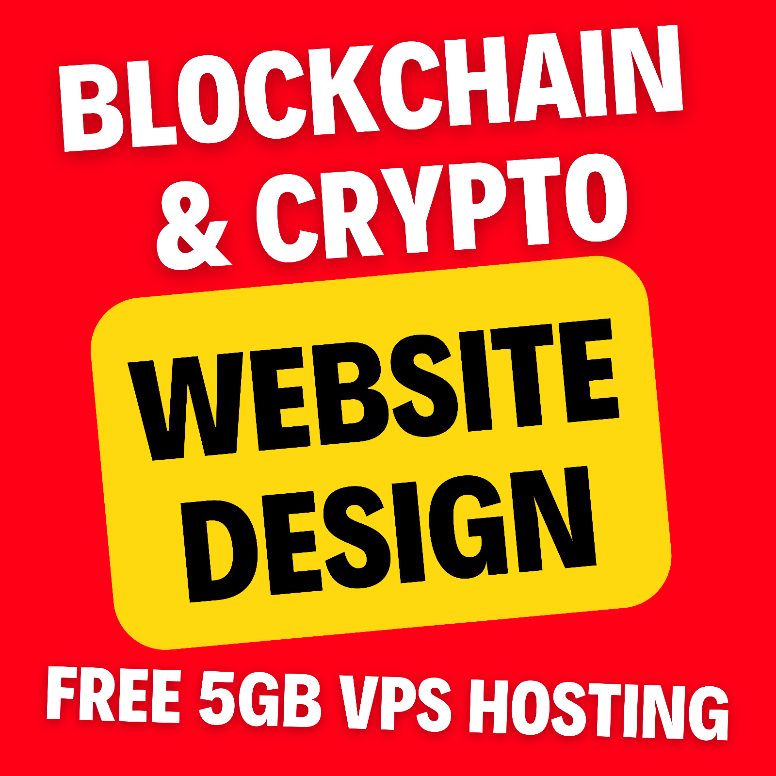 Blockchain & Crypto Website Design with Free 5GB VPS Web Hosting