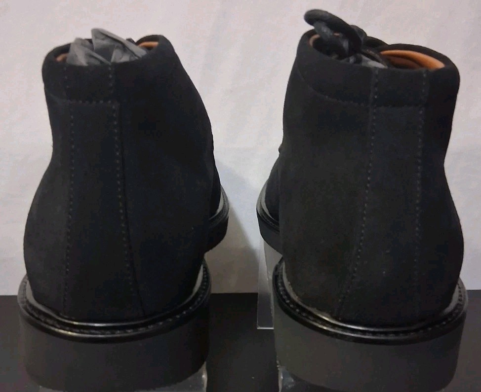 🟩 ITALIAN CRAFTED Aquatalia Boots LUXURY SUEDE Size 10 M ⬛