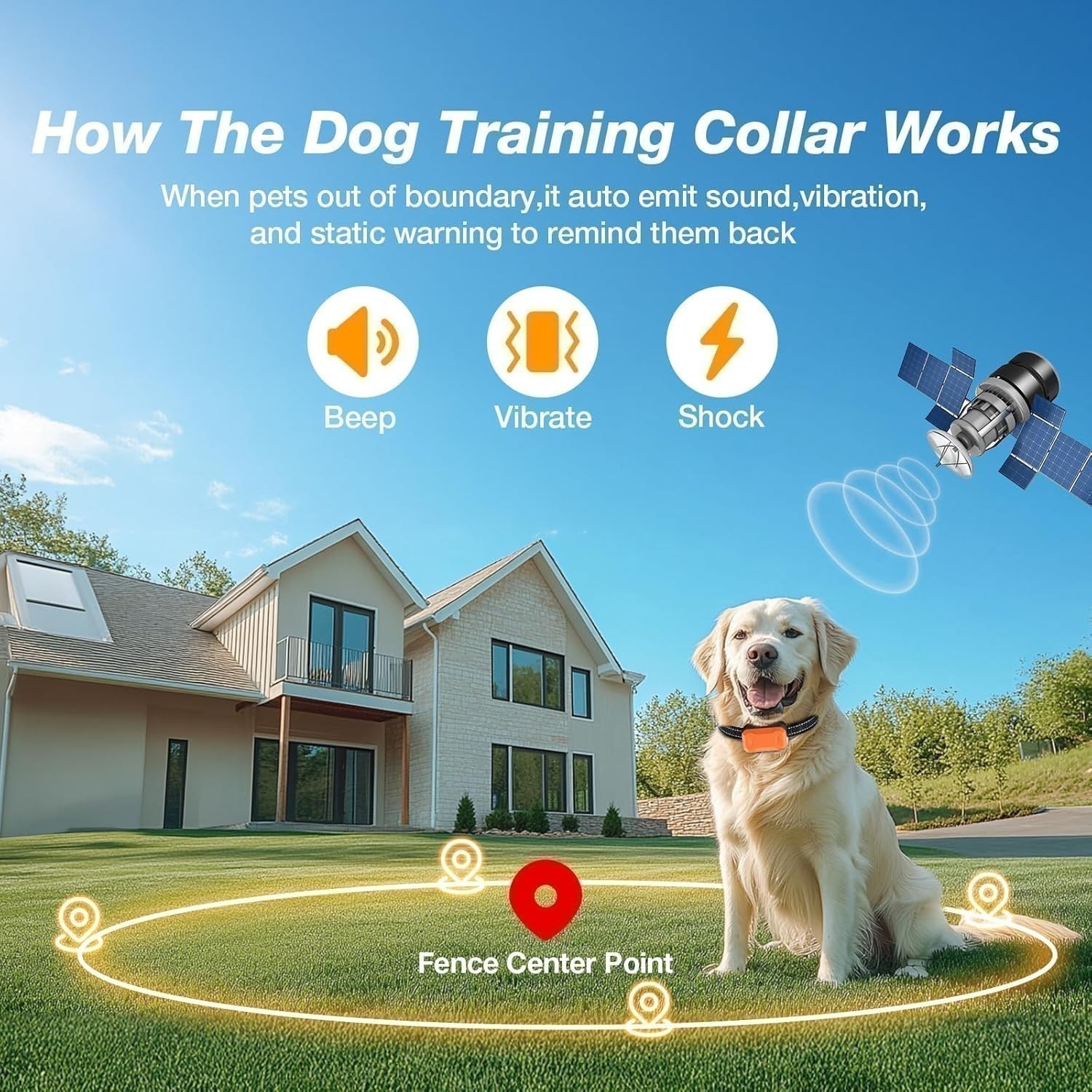 985 FT Wireless Remote Dog Collar Shock Training Rechargeable Waterproof LCD Pet