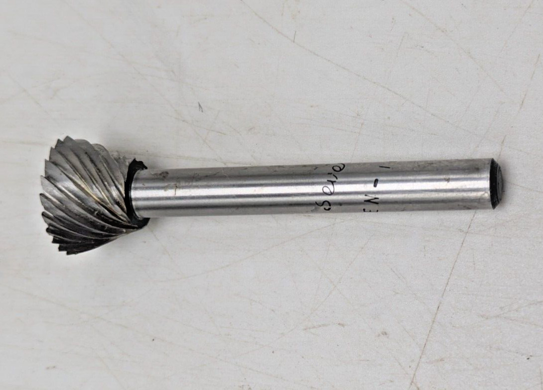 Severance Carbide Burr Bur Grinder Bit IEN 5/8" x 3/8" 18 Degree Inverted Cone