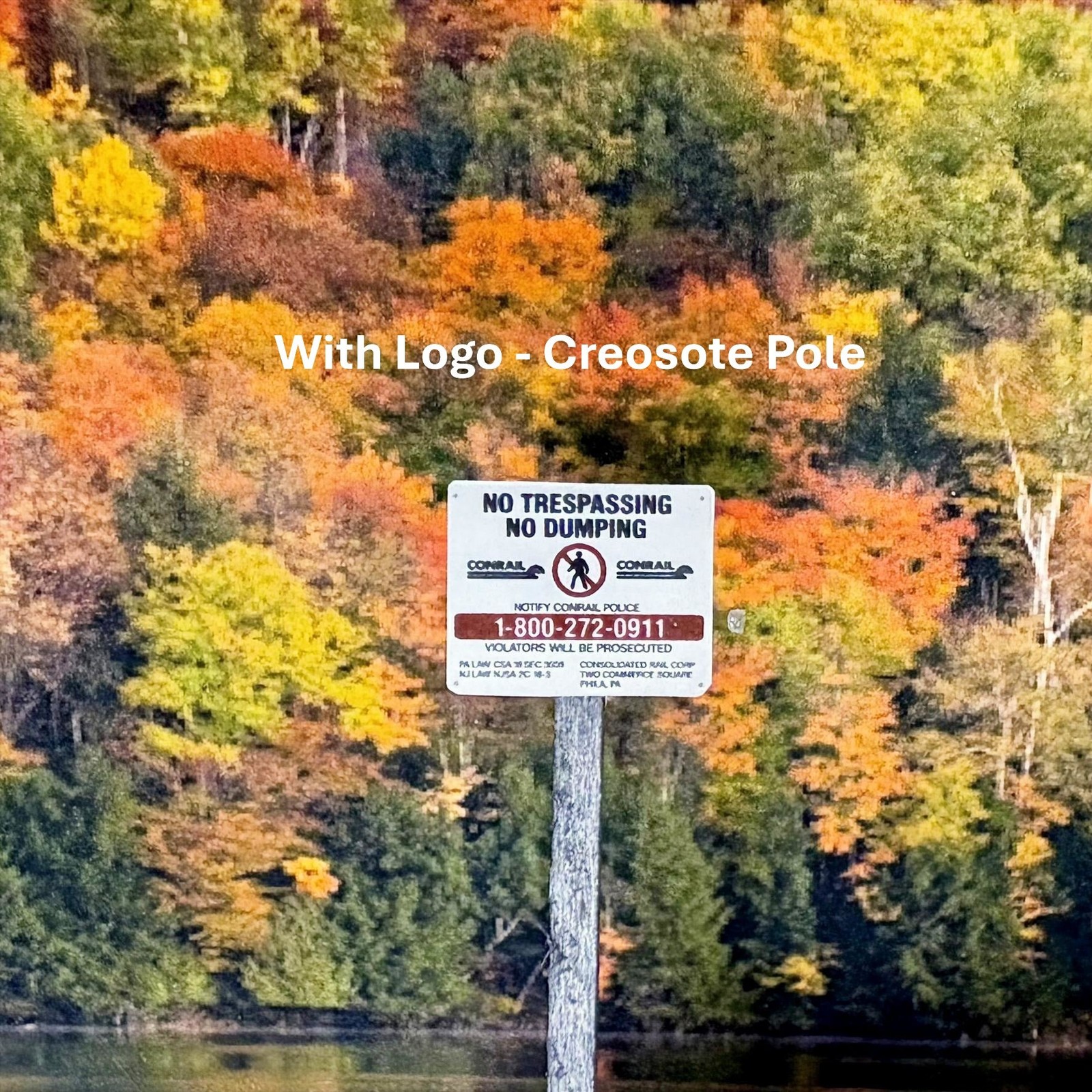 O Scale - Conrail - No Trespassing Signs- 2 Pack