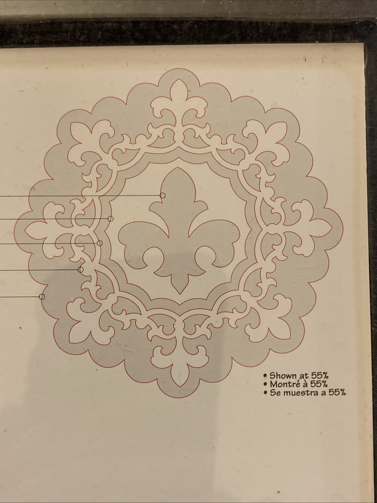 SISSIX Die Cut Framelits - Fleur de Lis Edging NEW