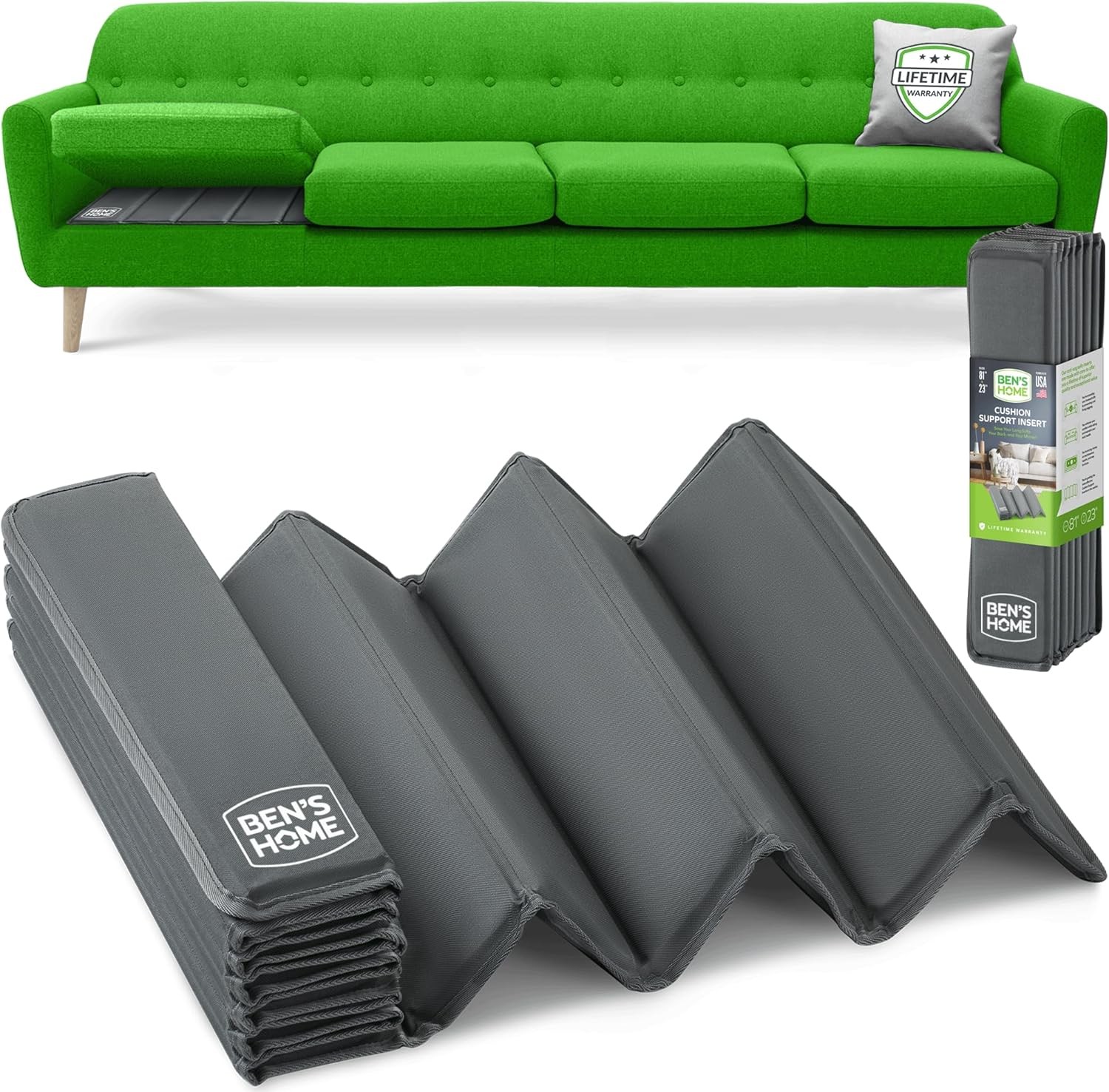 ® Heavy Duty Couch Cushion Support for Sagging Seats | Solid Wood