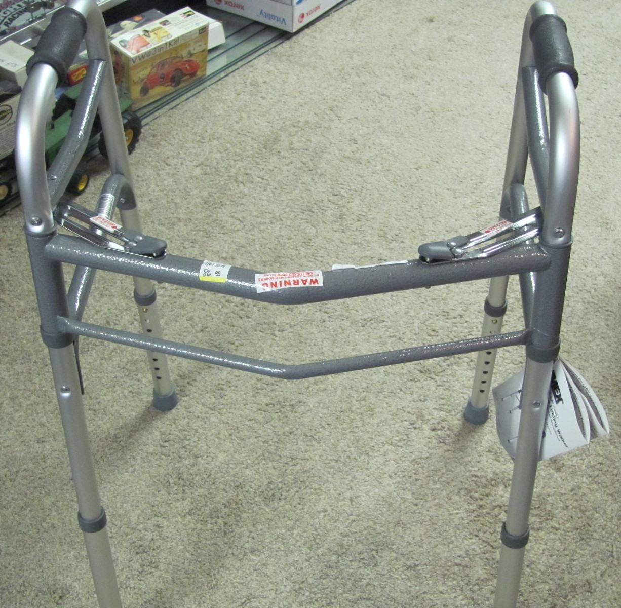 Lumex Dual-Release Folding Aluminum Walker (New)