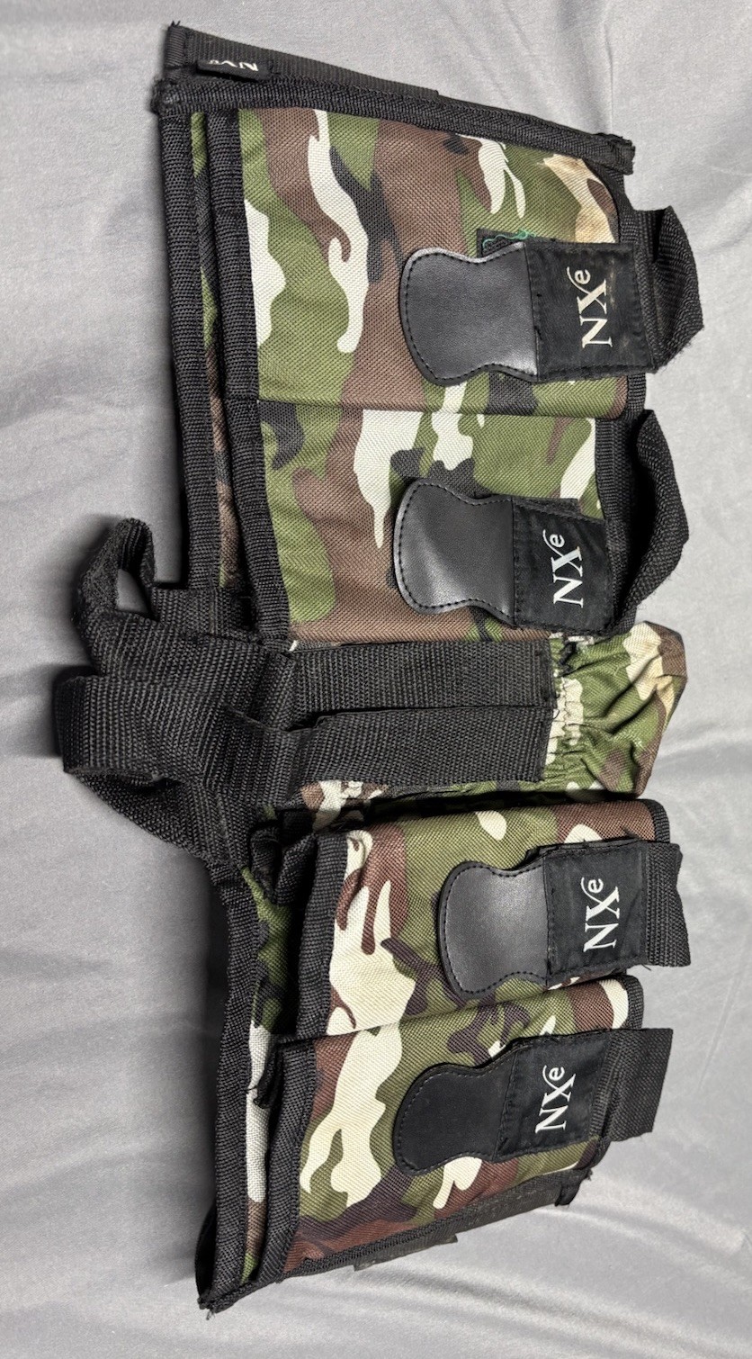 NXe Paintball Pod Harness Pack Belt Pod Pack Black Camo