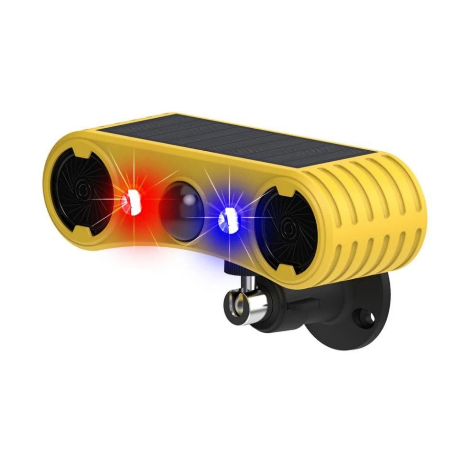 4 Mode Solar Alarm With Motion Sensor 129dB Red Blue Lights For Garden Security
