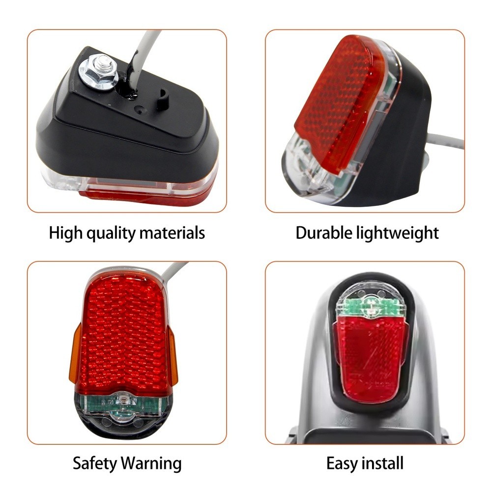 5V Power Supply Scooter Taillight Lightweight Construction Replacement Part