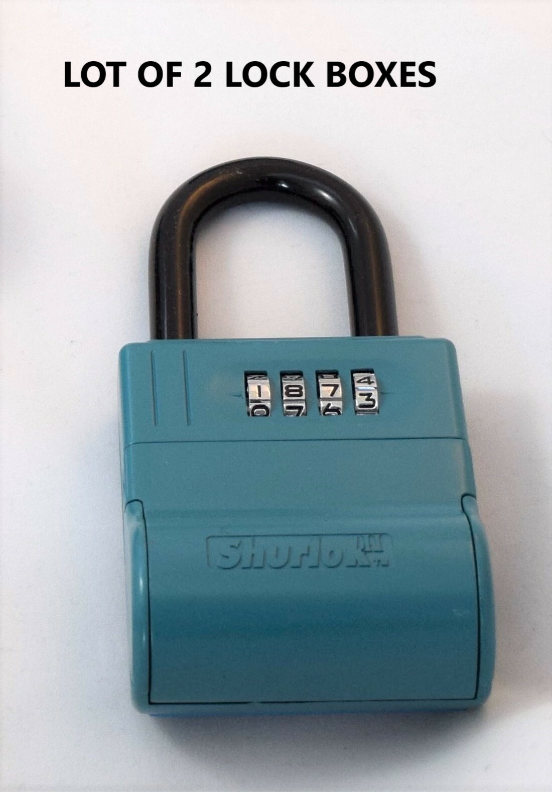 LOT OF TWO ShurLok SL600 Real Estate Lock Boxes - Key Safe Realtor Lockbox USED