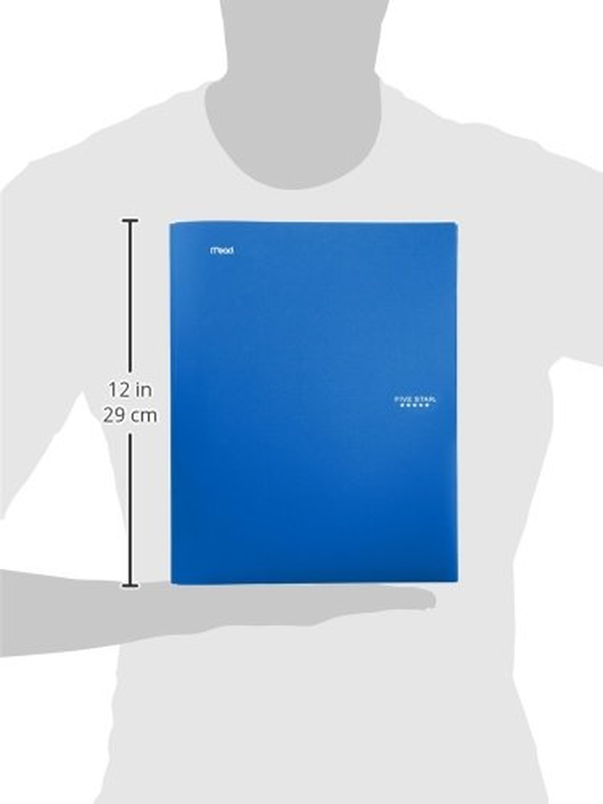 Five Star 2 Pocket Folder, Stay-Put Folder, Plastic Colored Folders with Pock...
