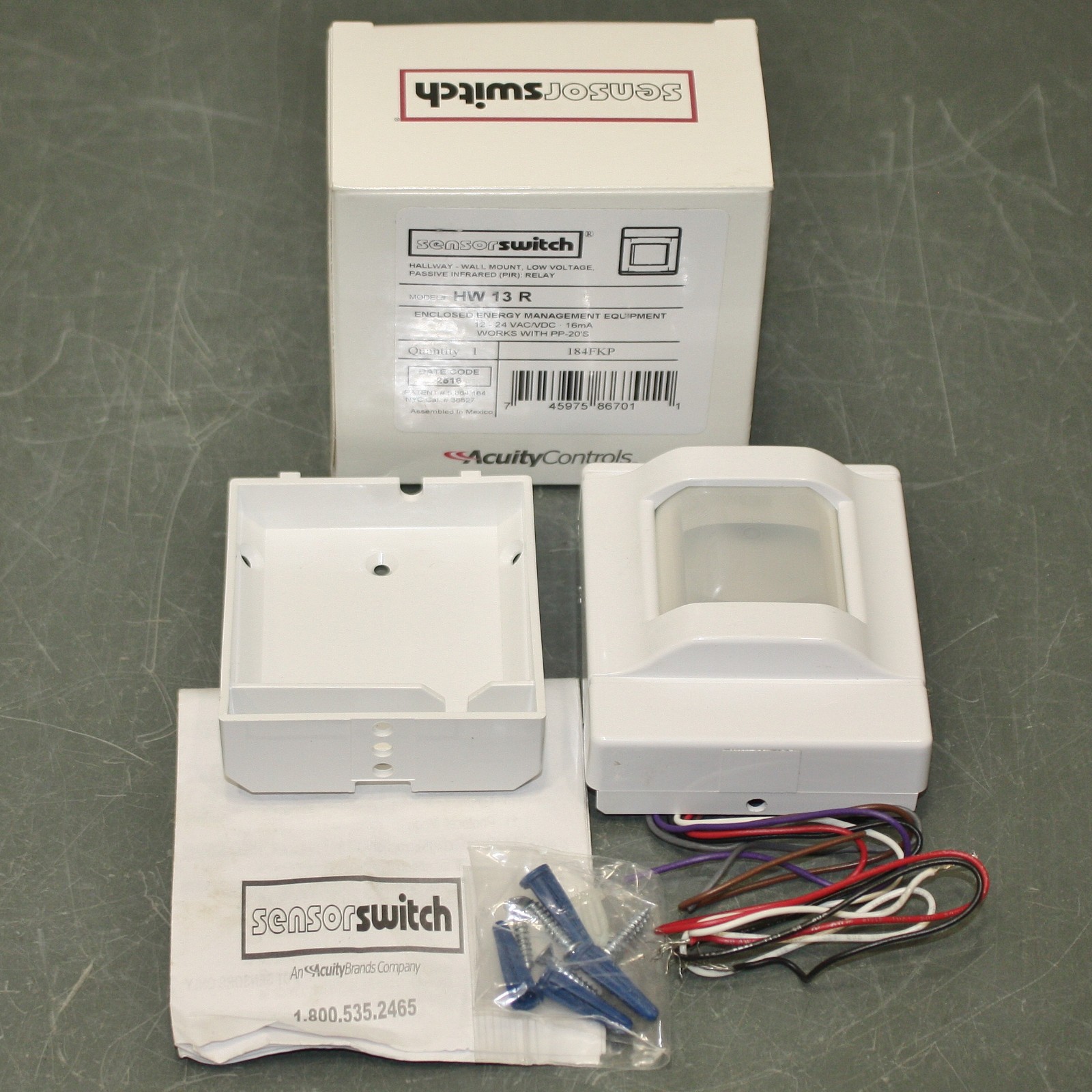 Sensor Switch Occupancy Sensor HW 13 R, 12-24V AC/DC, 100°, PIR Motion, 130 ft