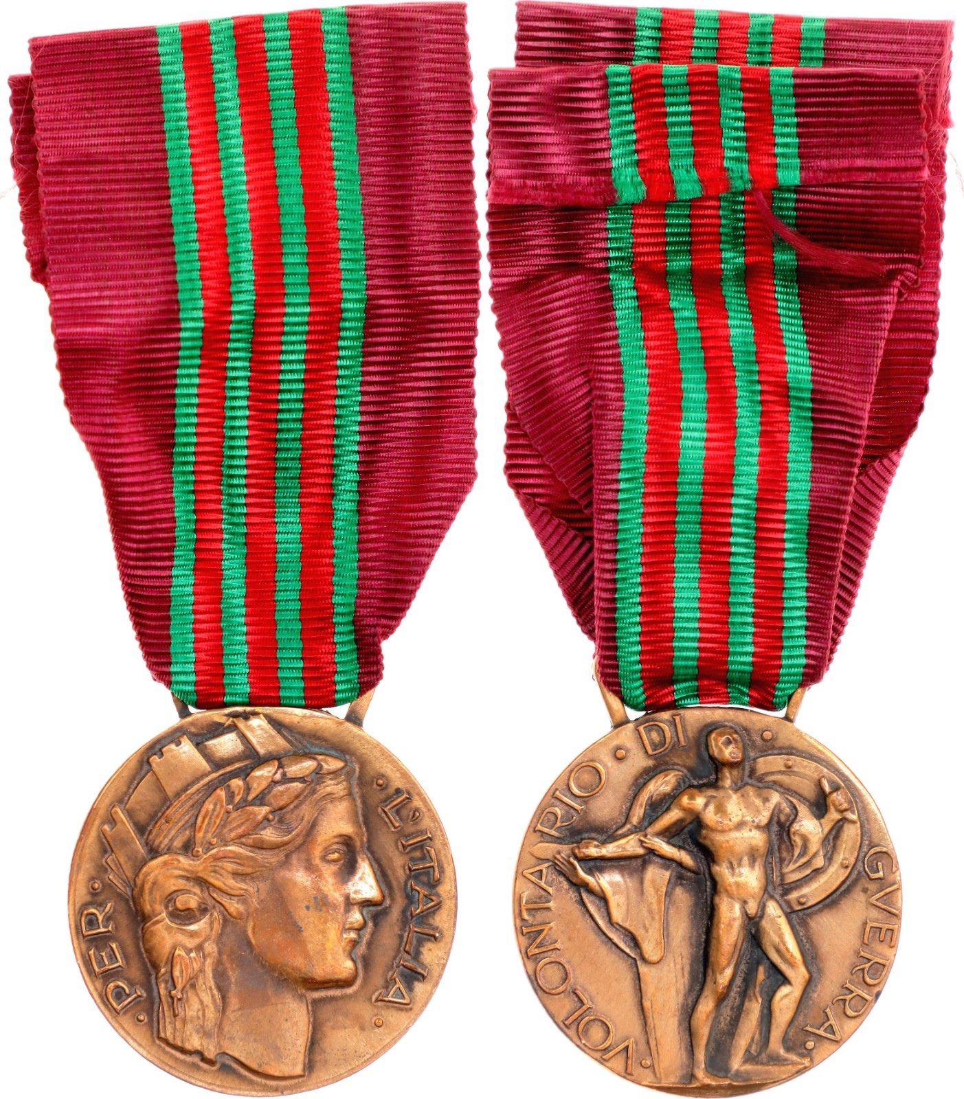 Italy WWII 1943-45 Volunteers of Liberty Medal Wounded Anti-Fascist