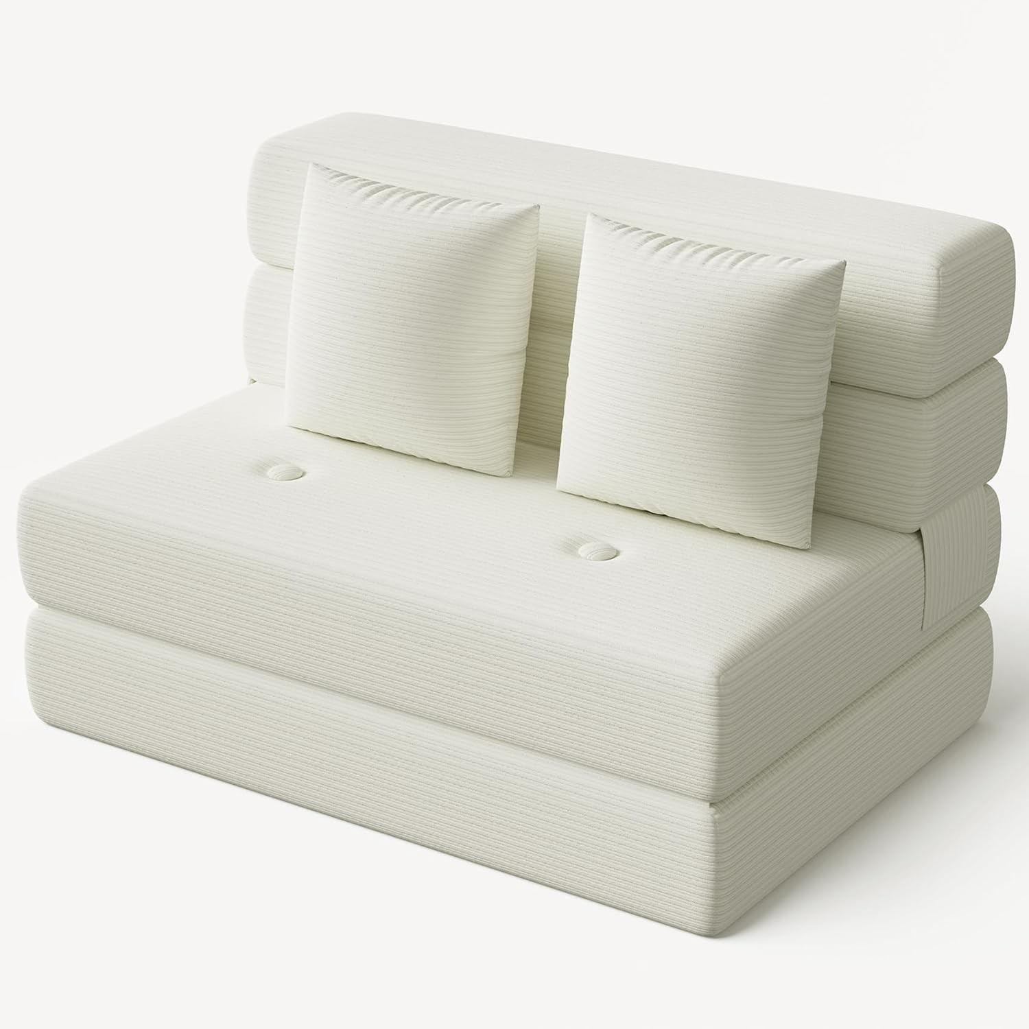 Folding Sofa Bed Convertible Sleeper Chair & Couch Bed W/ Pillow One-Piece