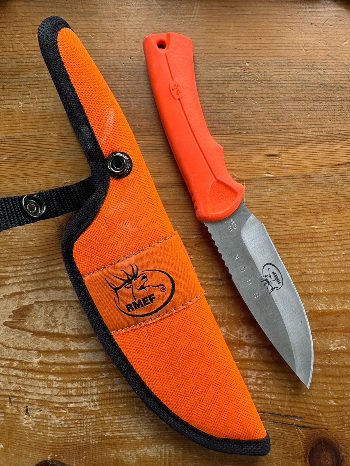 NOS BUCK Lite Max 6790RSRMEF-B Made in the USA 679 Skinning Knife w/Sheath & Box