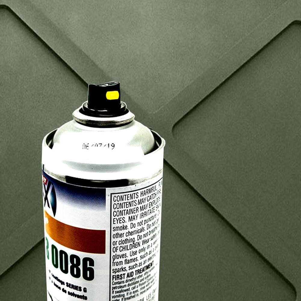 (1) Military Spray Paint- GREEN -2 Parts In 1 Can-includes Hardener for HUMVEE