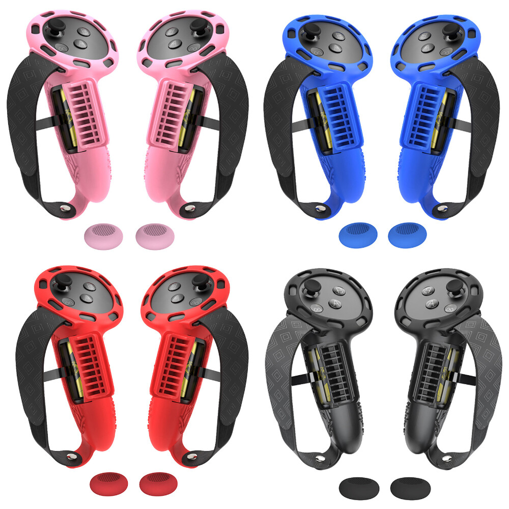 For Quest 3/3S VR Controller Handle Grip Silicone Protective Cover Sleeve Case