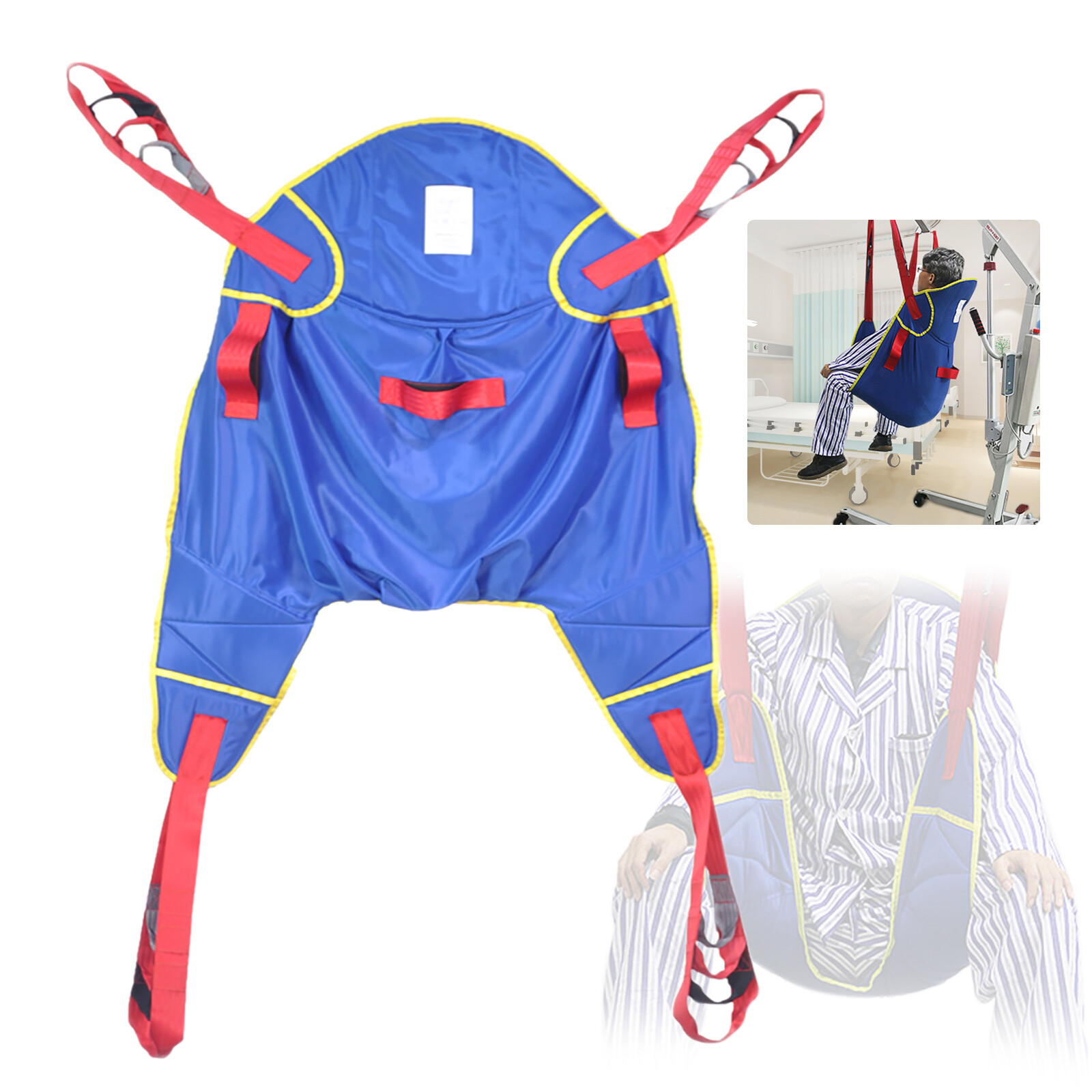 Comfortable Patient Lift Sling Full Body Protective Hoyer Drive Transfer Belt