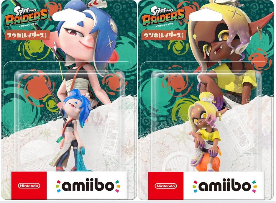 Nintendo amiibo Splatoon Raiders Shiver Frye Set of 2