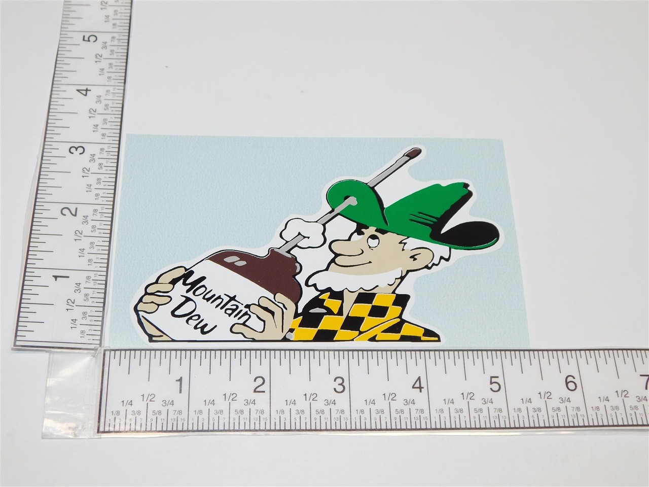 5" Custom Mountain Dew Hillbilly Logo Sticker CU-046
