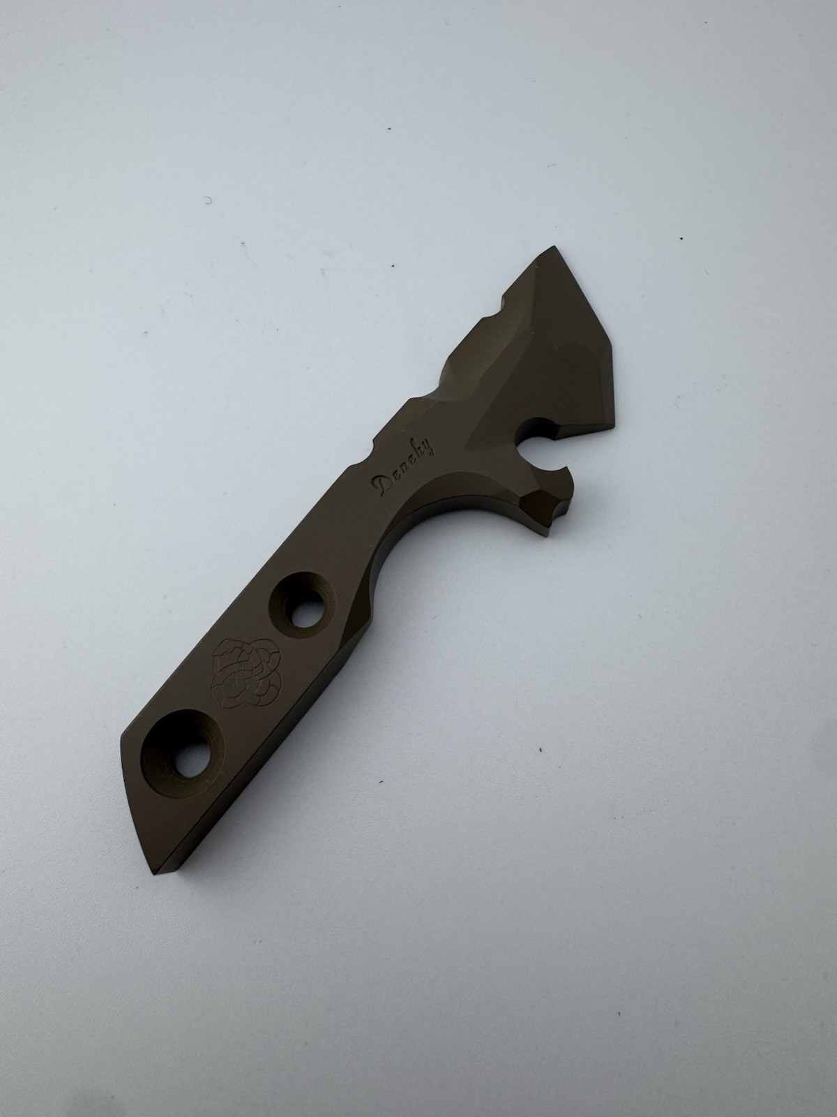 Bryan Denehy Custom Dark Brown Bottle Opener Pry Bar Tool Multi Tool EDC Gear