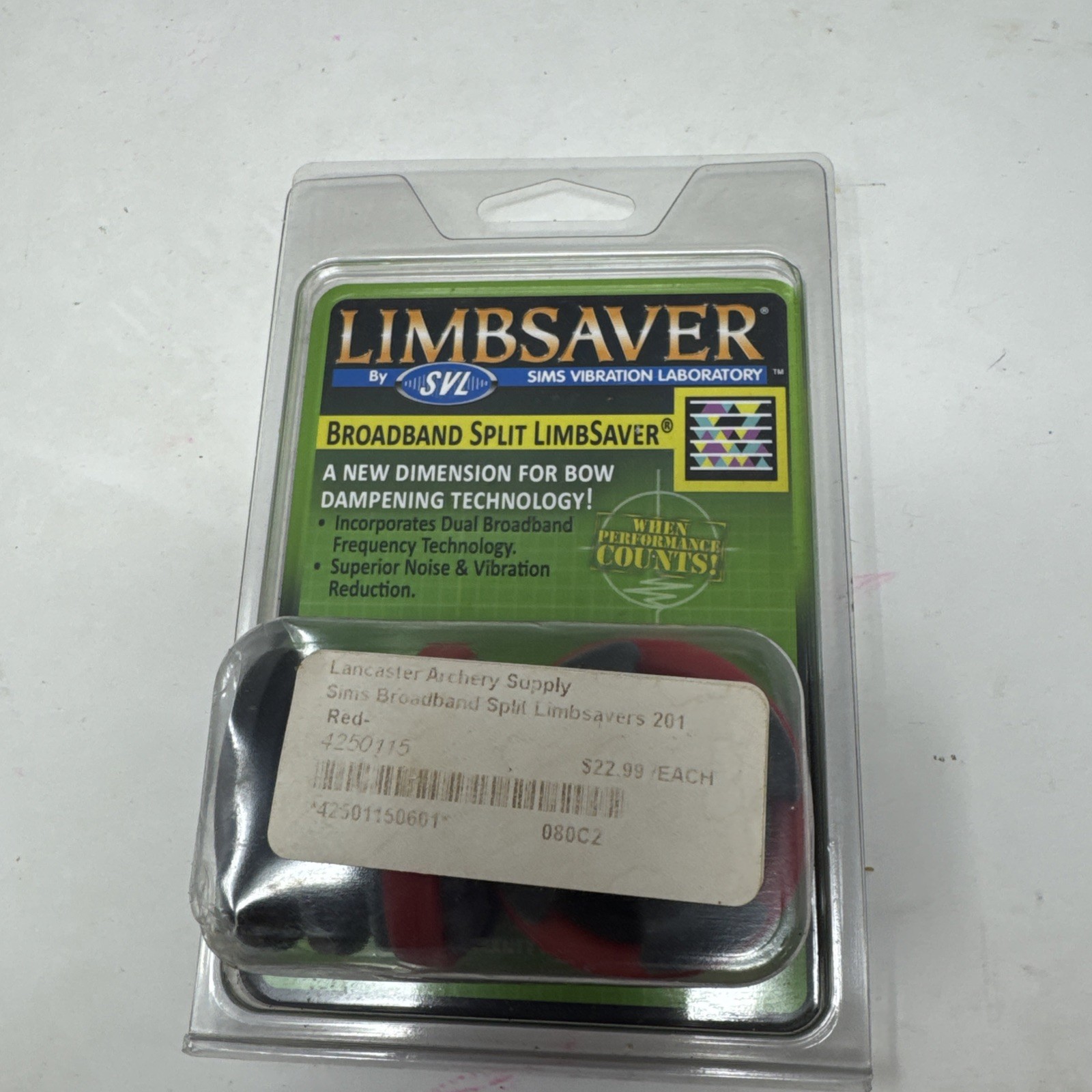 Sims LimbSaver Broadband Limb Dampener - Split Red 2 Pack