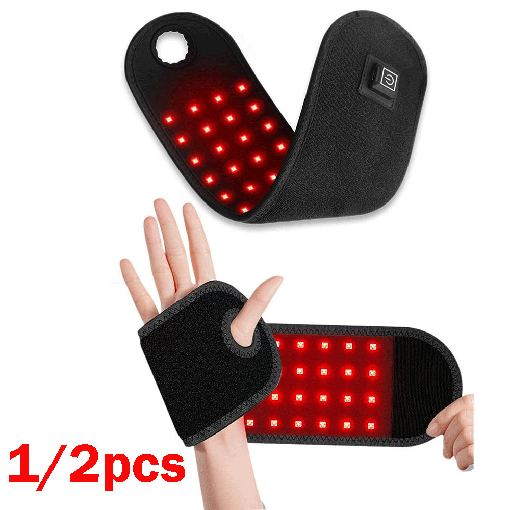 1/2pcs for USB Rechargeable TheraWrap Carpal Tunnel Wrist Wrap With Heat&Massage