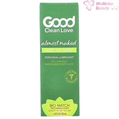 Good Clean Love Almost Naked Hint of Mint Personal Lubricant 1.69oz / 50ml New