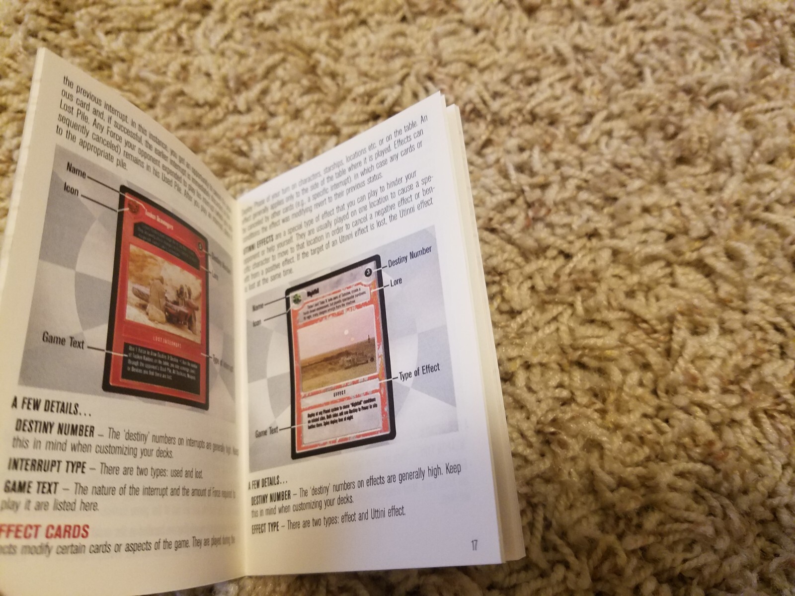 Star Wars CCG Rules Rulebook Premiere Limited