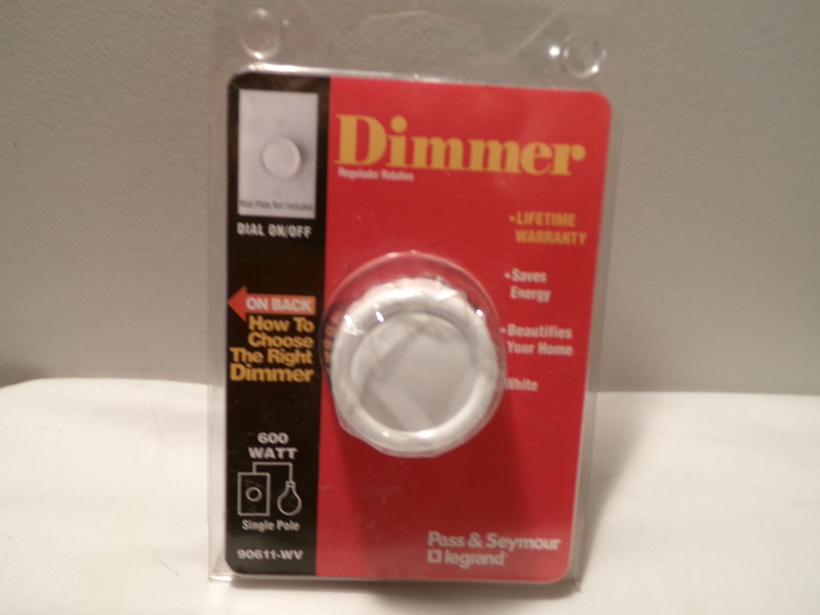 Pass & Seymour 90611WV Single Pole Dimmer