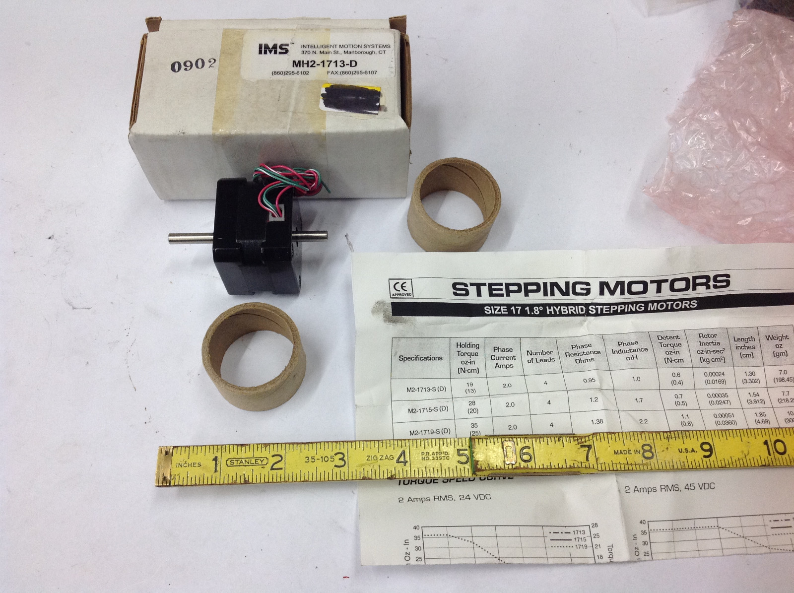 IMS MH2-1713-D Stepper Motor Size 17.  NEW IN BOX