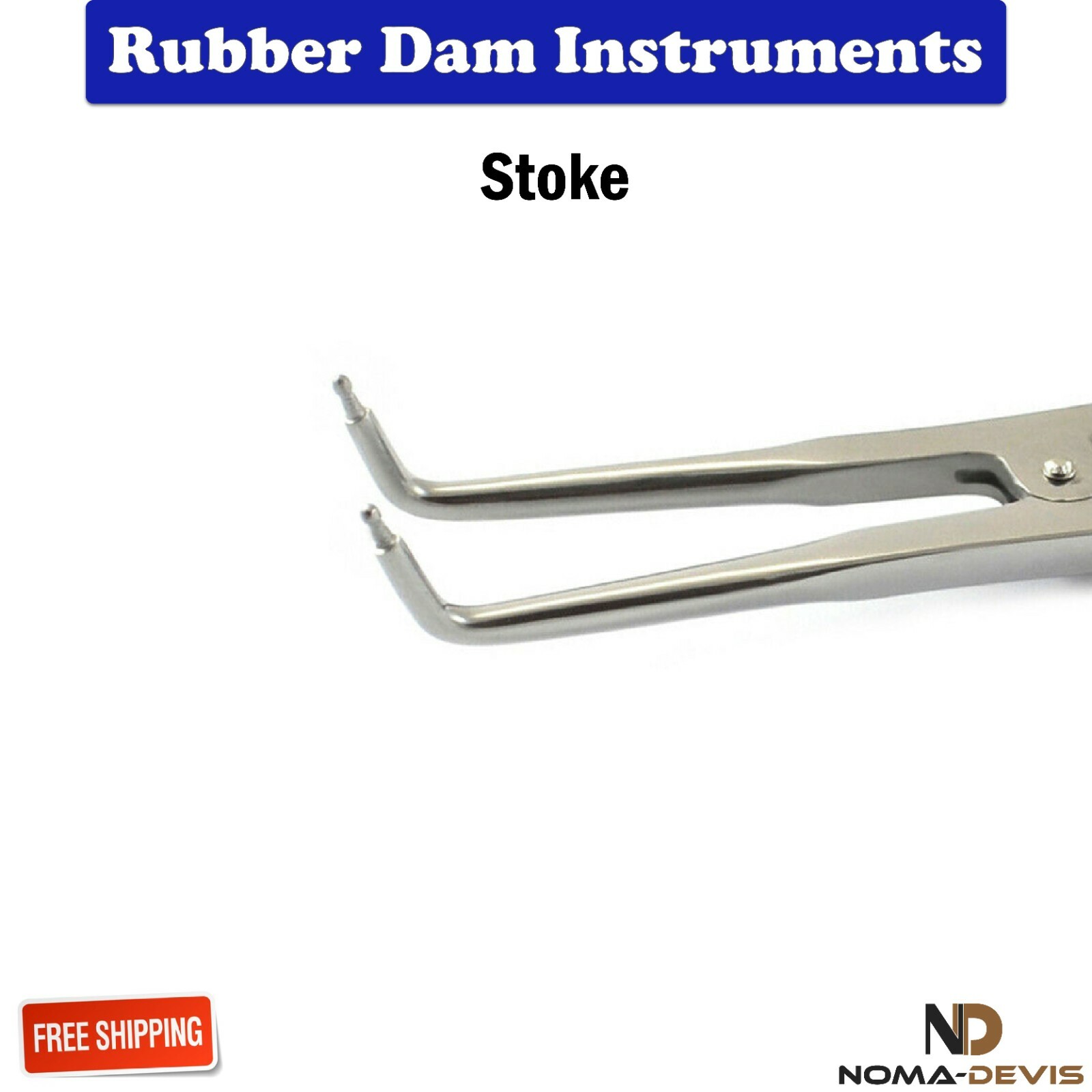 Dental Rubber Dam Stoke Forceps New Endodontic Frame Restorative Instruments Lab