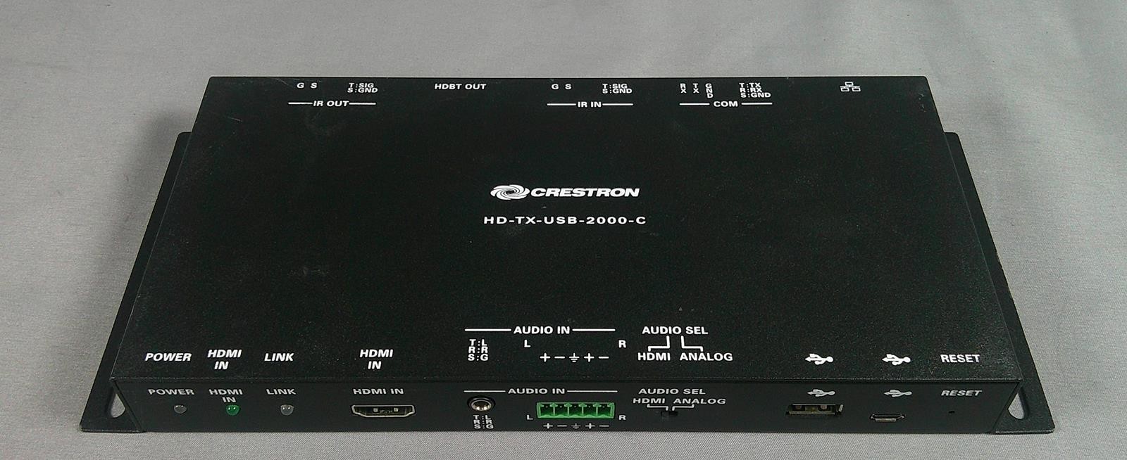 CRESTRON HD-TX-USB-2000-C 4K HDMI USB HDBaseT Transmitter ***Used Good***