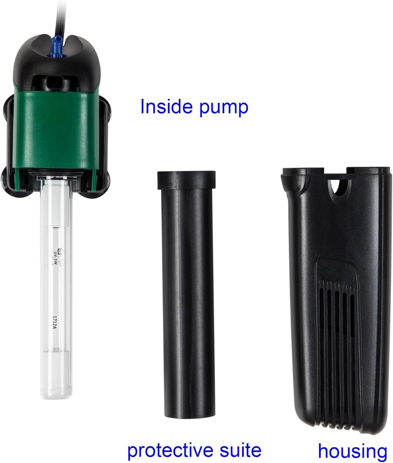 Transform Your Aquarium: 75 Gallon Internal UV Filter Clears Green Water