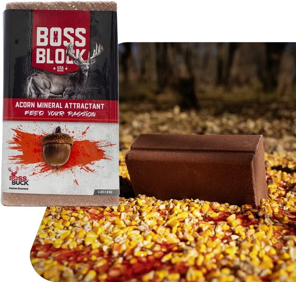 4lb Acorn Flavored Deer Mineral Block - Long-Lasting Attraction Solution