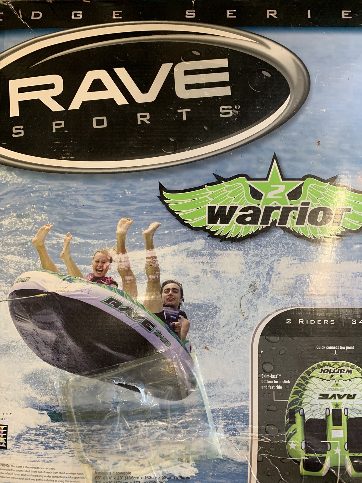 Towable RAVE Sports Warrior II NIB - Sealed - Ships SuperFast UPS