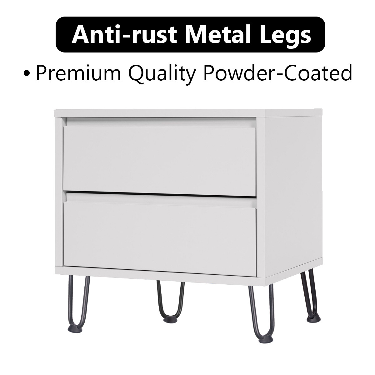 6'' 16'' 28'' Coffee Table Metal Hairpin Legs Solid Iron Bar Black Set of 4 USA
