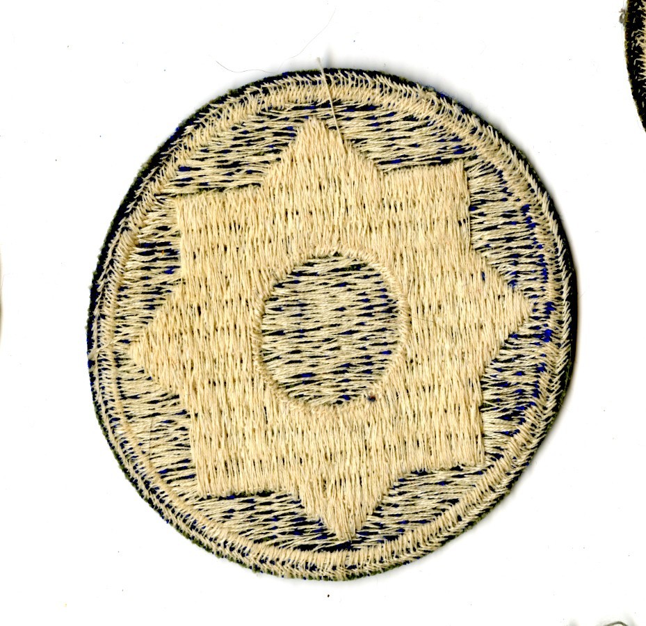 8th Service Command White Back Patch WWII Vintage Southern States