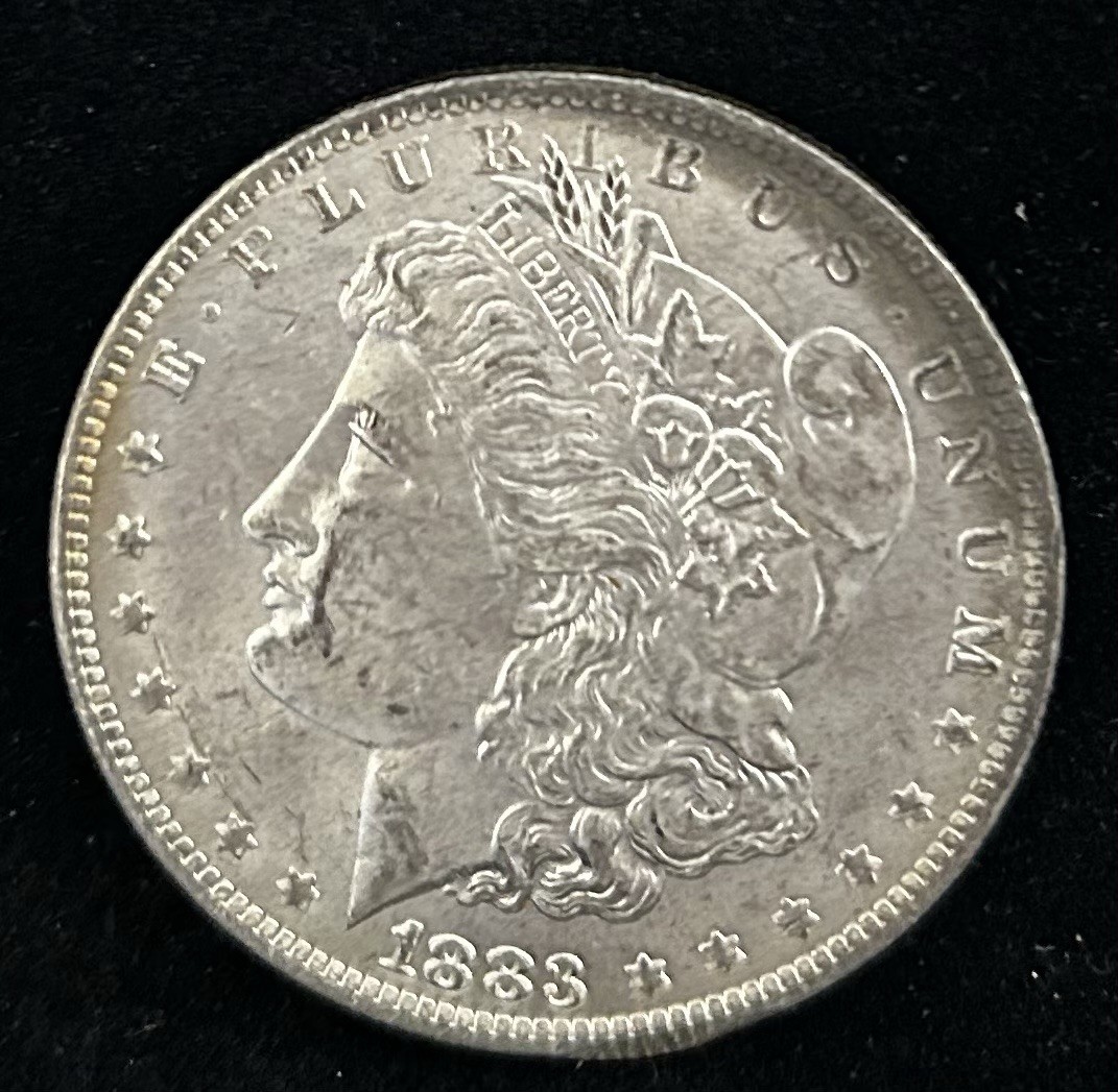 1883-O MORGAN SILVER DOLLAR, BU, GORGEOUS Example