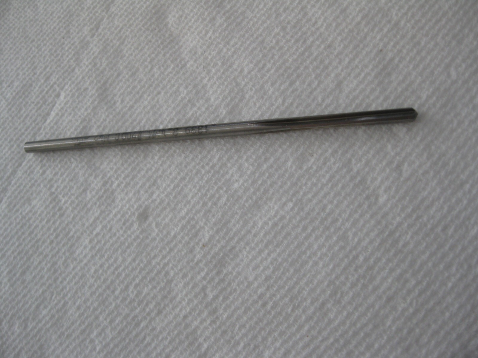 .1339" Cobalt Reamer, 4 Flute, 4" Overall, Circle Machine