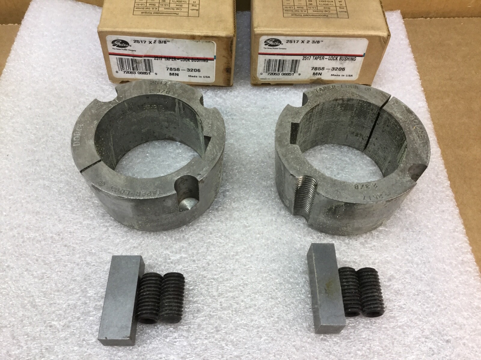 GATES 78583206 2517 X 2-3/8" TAPER-LOCK BUSHING [SET OF 2] NEW IN BOX